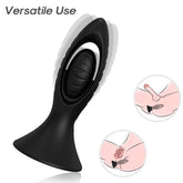 ARMONY - BLACK SILICONE VIBRATOR AND ANAL PLUG